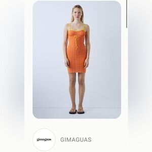 New Gimaguas Ilette Orange Tank Dress M